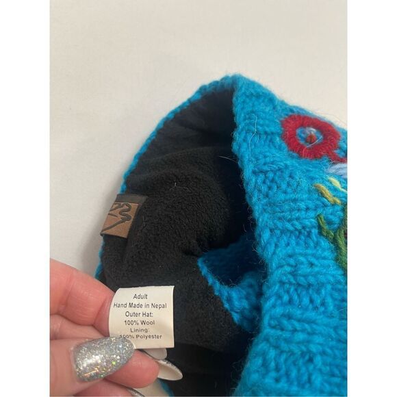 Turtle Fur Adult Blue Beanie - Picture 4 of 5